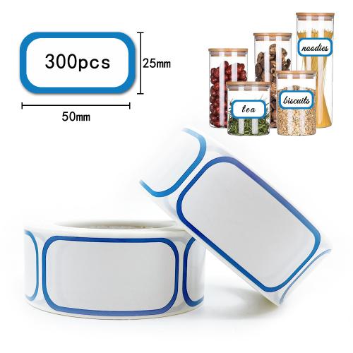 Copper Paper & Pressure-Sensitive Adhesive DIY Label printed blue and white PC