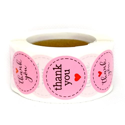 Copper Paper & Pressure-Sensitive Adhesive DIY Sealing Sticker printed letter pink PC