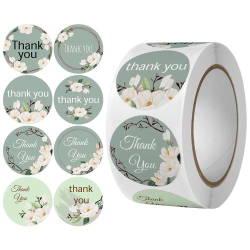 Copper Paper & Pressure-Sensitive Adhesive DIY Sealing Sticker printed letter green PC