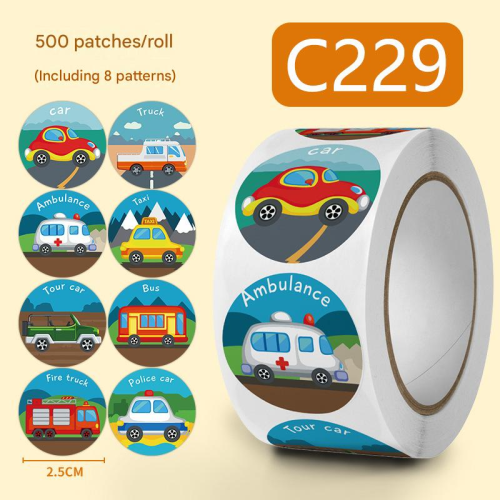 Copper Paper & Pressure-Sensitive Adhesive DIY Decorative Sticker printed multi-colored PC