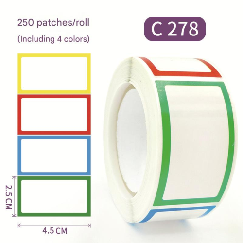 Copper Paper & Pressure-Sensitive Adhesive DIY Label printed multi-colored PC