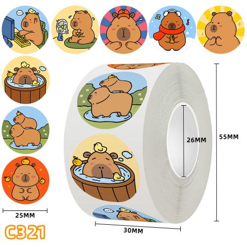 Copper Paper & Pressure-Sensitive Adhesive DIY Sealing Sticker printed multi-colored PC