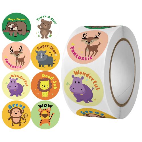 Copper Paper & Pressure-Sensitive Adhesive DIY Decorative Sticker printed Cartoon PC