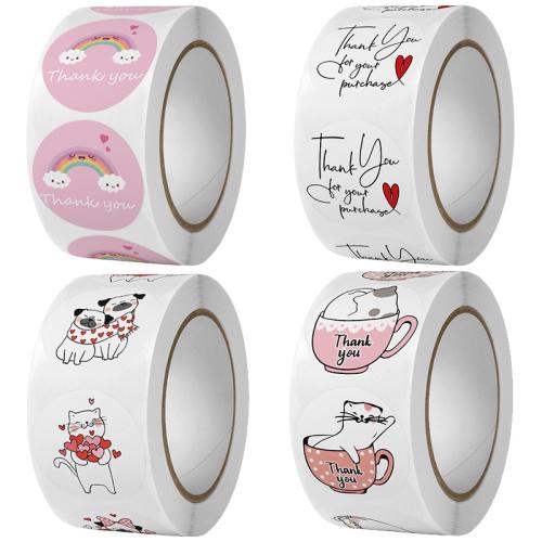Copper Paper & Pressure-Sensitive Adhesive DIY Sealing Sticker printed Cartoon PC