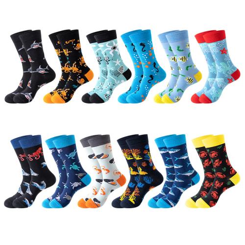 Coton Chaussettes unisexes pour les genoux couleur et motif différents pour le choix : Paire