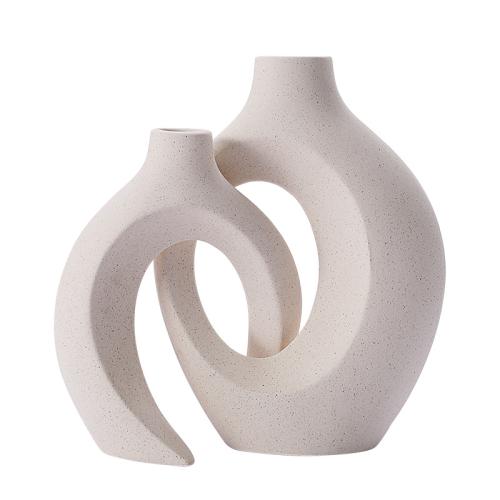 Cerámica Florero, Sólido, más colores para elegir, 2PCs/Conjunto, Conjunto