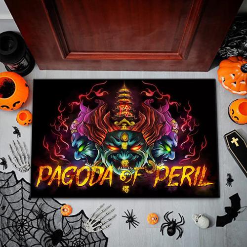 Polyester Absorbent Floor Mat Halloween Design printed PC