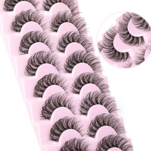 Chemical Fiber False Eyelashes for women black Set