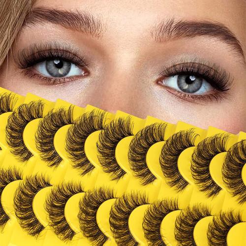 Artificial Fibre False Eyelashes for women black Set