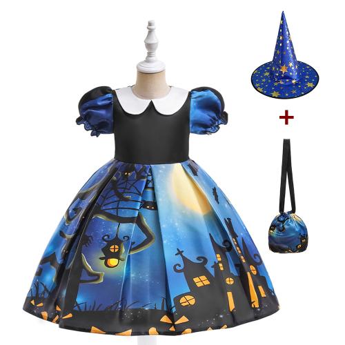Polyester Enfants Halloween Cosplay Costume Imprimé Solide plus de couleurs pour le choix pièce