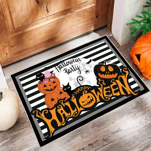 Polyester Absorbent Floor Mat Halloween Design printed PC