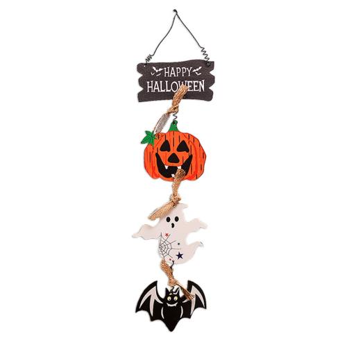 Wooden Halloween Hanging Ornaments Halloween Design  PC