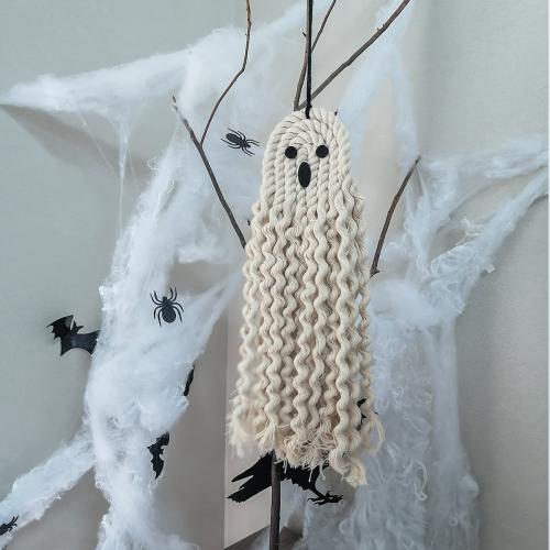 Cuerda de cáñamo Adornos de Halloween, hecho a mano, trozo