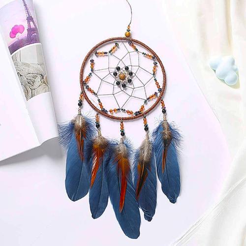 Feather & Iron Dream Catcher Hanging Ornaments for home decoration handmade PC