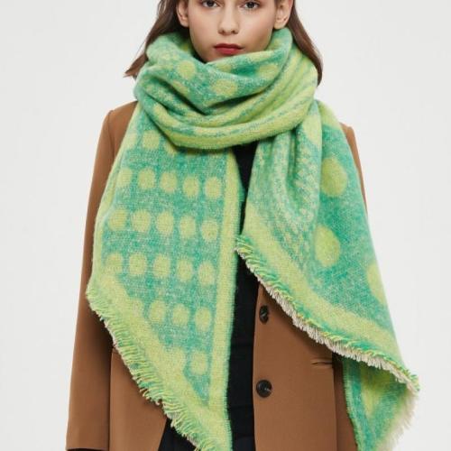 Polyester Easy Matching Women Scarf thermal printed striped PC