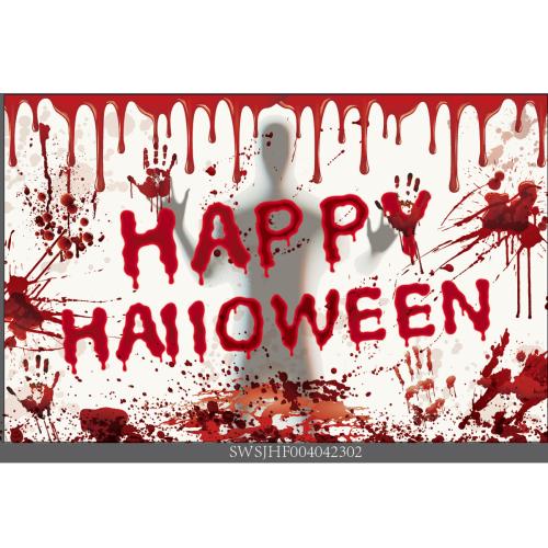 Polyester Fabrics Decoration Banner Halloween Design Set