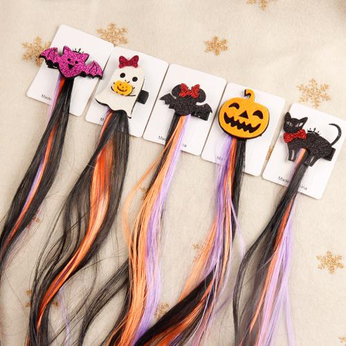 Kleber gebunden Stoff & Künstliche Faser & Zinklegierung Halloween Haar Zubehör, Handgefertigt, Stück