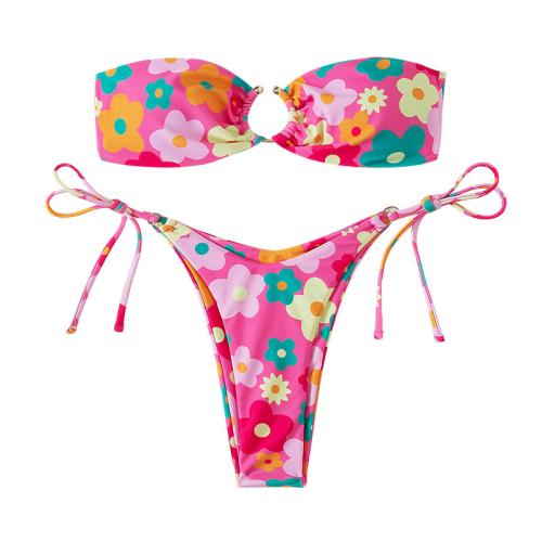 Poliestere Bikiny Stampato Květinové più colori per la scelta Nastavit
