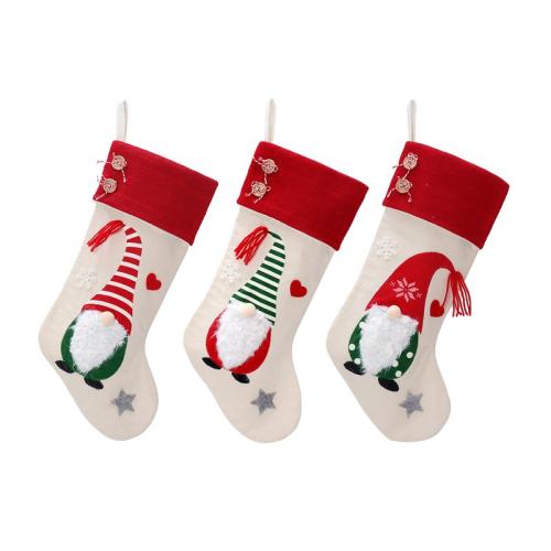 Chiffon Chaussettes de décoration de Noël modèle différent pour le choix pièce