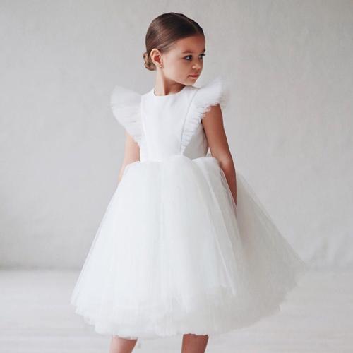 Polyester Robe d’une seule pièce de fille Patchwork plus de couleurs pour le choix pièce
