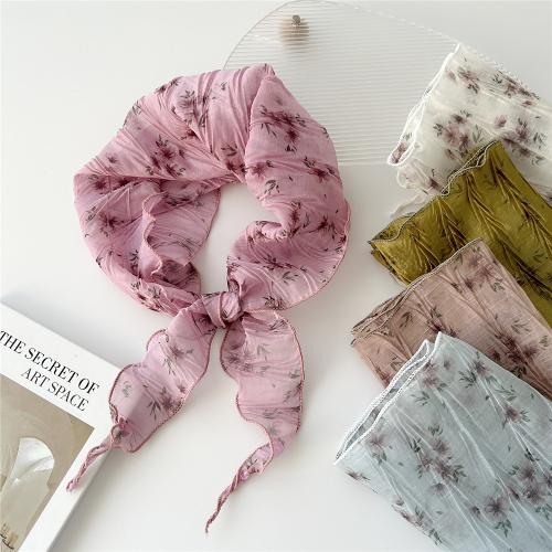 Polyester Easy Matching Silk Scarf breathable printed shivering PC