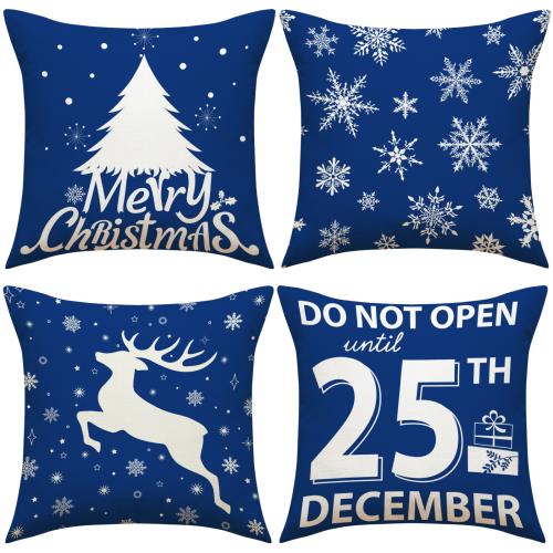 Linen Throw Pillow Covers washable printed PC