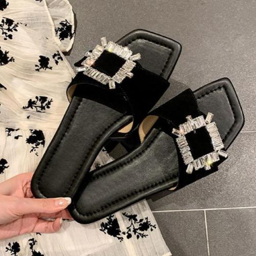 Microfiber PU Cuir synthétique Sandales femmes plus de couleurs pour le choix Paire