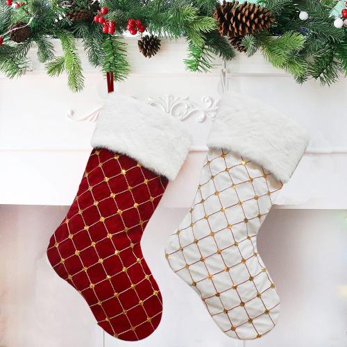 Polyester Chaussettes de décoration de Noël plus de couleurs pour le choix pièce