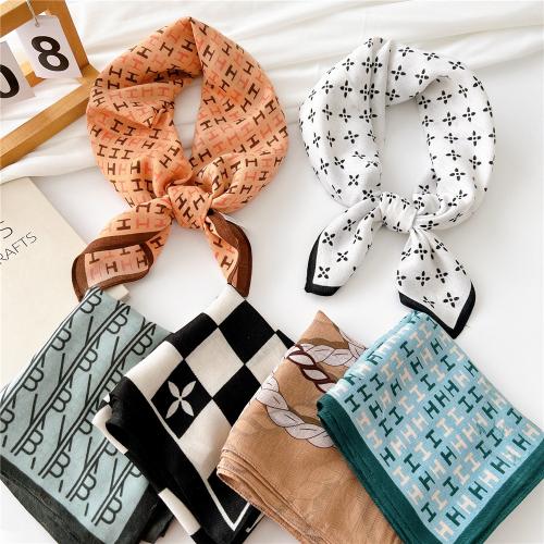 Polyester Easy Matching Silk Scarf printed PC