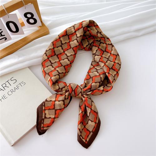 Polyester Easy Matching Silk Scarf printed PC