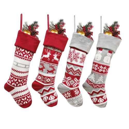 Polyester Chaussettes de décoration de Noël couleur et motif différents pour le choix pièce