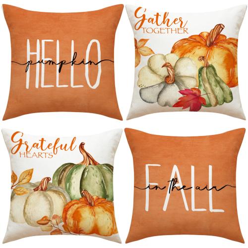 Linen Throw Pillow Covers washable printed PC