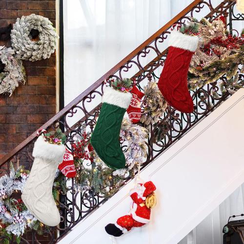 Polyester Chaussettes de décoration de Noël plus de couleurs pour le choix pièce