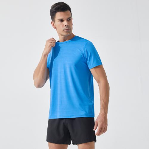 Spandex & Polyester Quick Dry Men Sport Top & breathable Solid PC