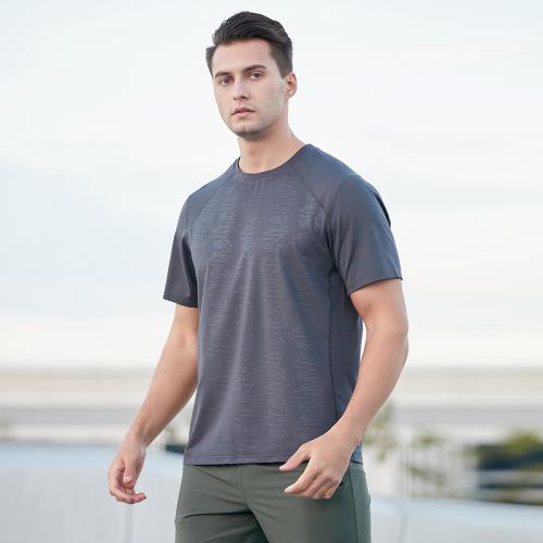 Polyester Quick Dry Men Sport Top & breathable Solid PC