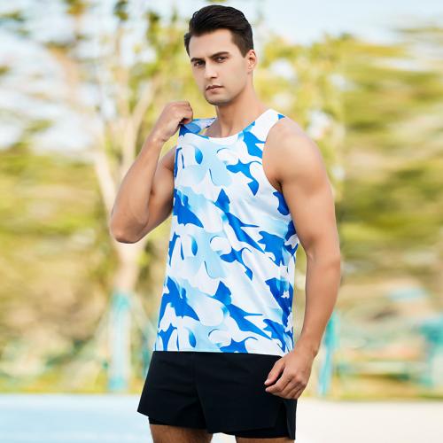 Polyester Quick Dry Athletic Tank Top & breathable camouflage PC