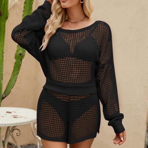 Algodón Conjunto casual de las mujeres, corto & camiseta de manga larga, más colores para elegir, Conjunto