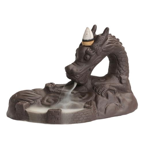 Purple Clay Backflow Burner for home decoration handmade PC