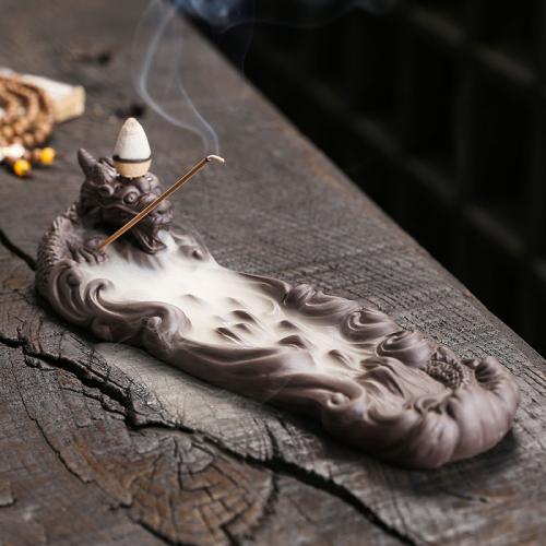 Purple Clay Multifunction Backflow Burner for home decoration handmade PC