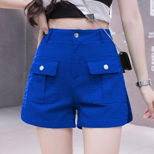 Denim Pantalon chaud femmes Solide Bleu pièce