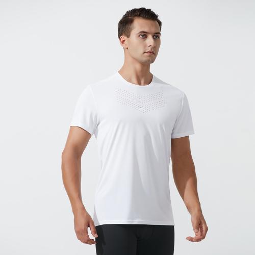 Polyester Quick Dry Men Sport Top & breathable Solid PC