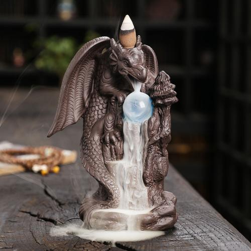 Purple Clay Backflow Burner for home decoration handmade PC