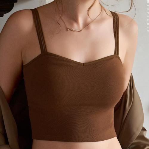 Katoen Camisole Solide meer kleuren naar keuze stuk