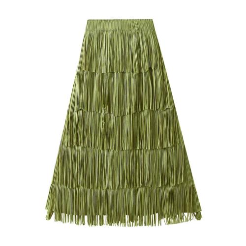 Fibra de acetato Falda Maxi, labor de retazos, Sólido, más colores para elegir, :, trozo