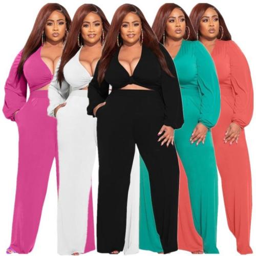 Poliéster Conjunto casual de las mujeres, Sólido, más colores para elegir, Conjunto