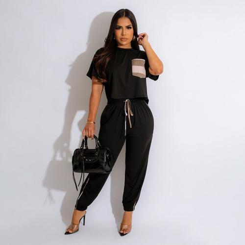 Poliéster Conjunto casual de las mujeres, Pantalones & parte superior, más colores para elegir, Conjunto