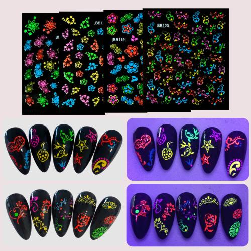 Stickers Creative Nail Decal for women multi-colored PC