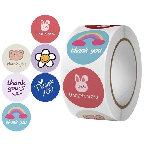 Copper Paper & Pressure-Sensitive Adhesive DIY Sealing Sticker printed Cartoon multi-colored PC