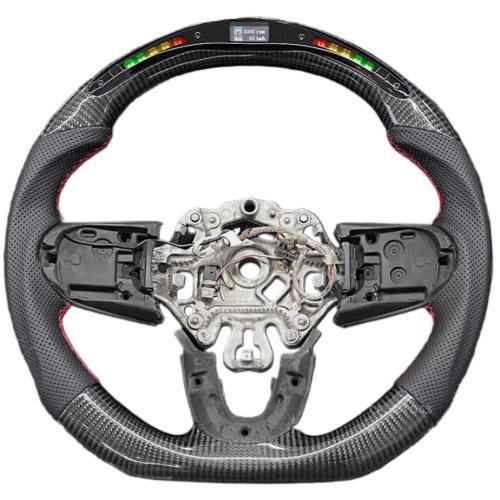 Real Carbon Fiber LED Steering Wheel for Mini F54 F55 F56 F57 F60 Cooper S/JCW