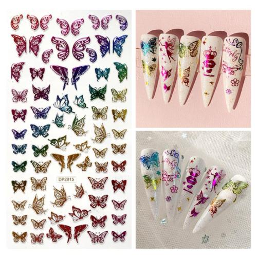 Stickers Creative Nail Decal for women multi-colored PC